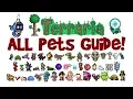 Terraria ALL Pets Light Pets Guide All platforms 1 2 4 AND 1 3 mobile