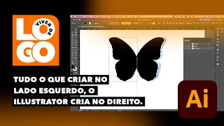 Efeito Espelho no Illustrator - Transformação,  Aula do curso VIVER DE LOGO.
