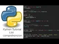 Python 3 List Comprehension Tutorial for beginners