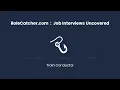 Train Conductor Job Interviews Uncovered