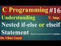 Nested If-Else or Elseif statement in C Programming with Notes