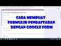 Download Lagu Cara Membuat Form Pendaftaran dengan Google Form