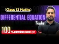 Differential Equation Tricks Class 12 Maths Differential Equations Tips Tricks