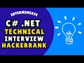 C NET HackerRank Technical Interview Question Intermediate