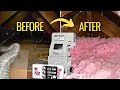 Insulate Your Attic with Blown In Insulation FREE Blower Renovating Abandoned 3 Family Part 14