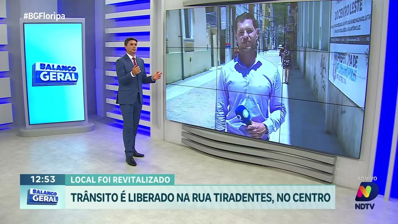 Mobilidade restaurada: trânsito é liberado na Rua Tiradentes, em Florianópolis