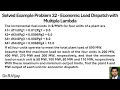 Solved Example Problem 32 - Economic Load Dispatch with Multiple Lambda