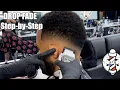How to do a DROP FADE on Coarse Hair Step-by-Step Tutorial