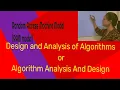 RAM model Random Access Machine Model Algorithm analysis and design