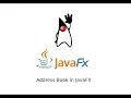 Address Book in JavaFX