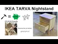DIY Money Saving IKEA TARVA Nightstand Assemble