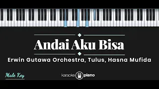 Download Andai Aku Bisa - Tulus, Erwin Gutawa Orchestra, Hasna Mufida (KARAOKE PIANO - MALE KEY) MP3