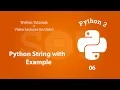 Python string and its concatenation LEC 6 in