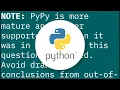 Why shouldn t I use PyPy over CPython if PyPy is 6 3 times faster