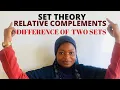 SET Relative complement