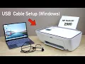 HP DeskJet 2900 USB Cable Setup Windows Laptop PC - Printing Scanning Windows Scan App