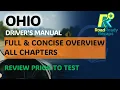 Ohio Driver Manual - FULL Concise Overview 2025 All-Chapters Review RoadReadyRecaps