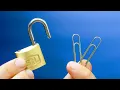 Can you actually pick a lock with PAPERCLIPS
