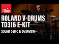 NEW Roland V-Drums TD316 Electronic Drum Set Sound Demo and Overview with Curt Bisquera