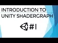 Introduction to Unity Shadergraph Installation and the lightweight Rendering Pipeline