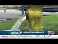 Pascagoula Fire Department carrying out annual fire hydrant maintenance