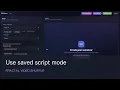 How to Use saved script mode in Fractal Shufflr
