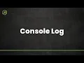 Javascript Course - Console Log