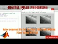 How to Noise Removed By the Average Filter and Median Filter using MATLAB