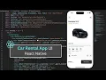 ASMR Programming Car Rental App UI in React Native No Talking