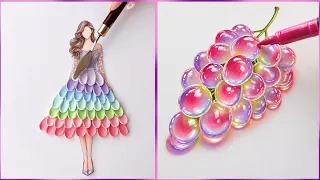12 Art Hacks When You’re Bored || Easy painting Ideas for Beginners || painting