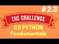 3 Python Fundamentals Quiz