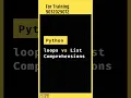 List Comprehension vs Loops in Python Python Tutorial In Telugu Coding In Telugu