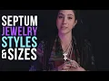 Septum Piercing Jewelry Styles Sizing UrbanBodyJewelry com