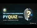 PyQUIZ Introduction to Python Learn Python with Fun Multiple-Choice Questions