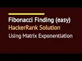 Fibonacci Finding easy HackerRank Soluiton Number Theory Series Bangla C