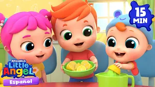 Aprende a preparar limonada con Bebé Juan 🍋✨Canciones Infantiles 🎵 Little Angel Español