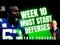 Week 10 MUST START Defenses-2022 Fantasy Football