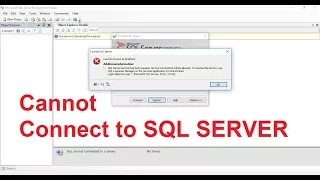 Cannot Connect to SQL SERVER Network related Error or Microsoft SQL Server Error 17142