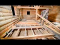 Lagu Living Alone in a Rustic Log Cabin! | Flooring the Cabin Before Winter Arrives in the Wilderness