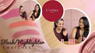 Loveface Products | Blush, Highlighters and Love Light Duo Brush | Formulas, Swatches, Prices