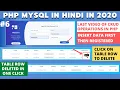 How to Delete a Row Data from Database in One Click using PHP MySQLi in Hindi