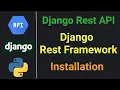 Django Rest Framework API How To Install Django Rest Framework UPDATE