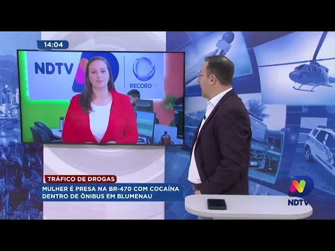 Mulher é presa na BR-470 em Blumenau com cocaína dentro do ônibus
