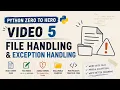 Python File Handling Exception Handling Mini Project