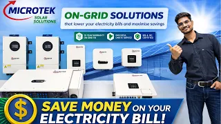 Best On-Grid Solar Inverter System in India | Microtek On Grid Solar Solution With Solar Panel 2026