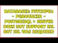 Databases Psycopg2 - PGBouncer