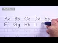 How to Write Letters A-Z Learning to Write the Alphabet PRINT Handwriting Practice for Beginners