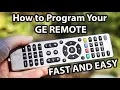 Programming Your GE Universal Remote Control to ANY Device