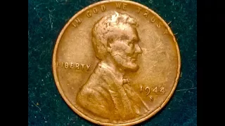 1944 S Wheat Penny Coin error coins worth 100- 500
