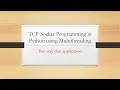 TCP-Socket Programming in Python using Multithreading